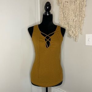 FP Emmy Lou Lace Up Tank 💛